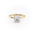 The Nelly Set With A 2 Carat Round Moissanite For Cheap