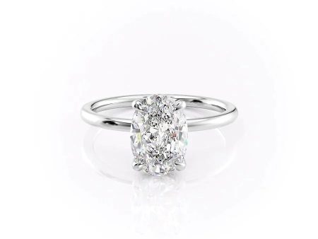 The Nelly Set With A 1.5 Carat Oval Moissanite Fashion