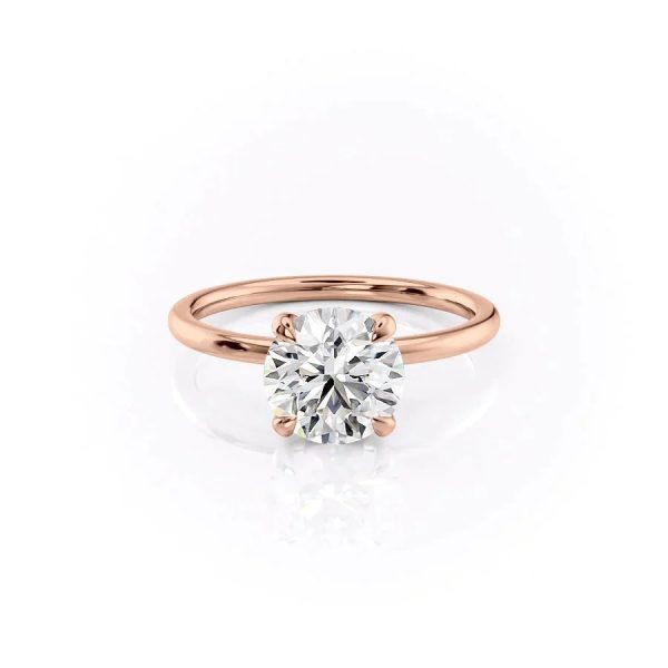 The Nelly Set With A 1.5 Carat Round Moissanite For Discount