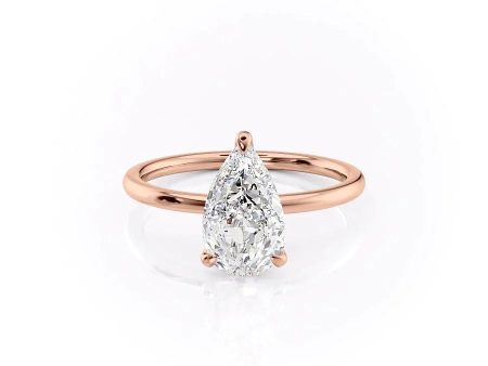 The Nelly Set With A 4 Carat Pear Moissanite Online