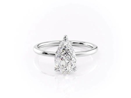 The Nelly Set With A 3.5 Carat Pear Moissanite Online Hot Sale