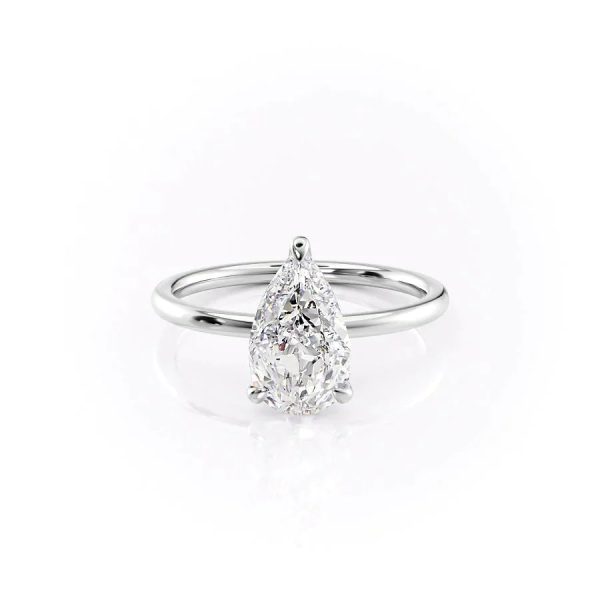 The Nelly Set With A 3.5 Carat Pear Moissanite Online Hot Sale