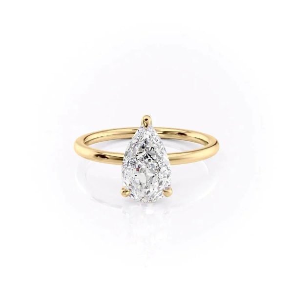 The Nelly Set With A 4.5 Carat Pear Moissanite Online