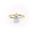 The Nelly Set With A 2 Carat Pear Moissanite Cheap